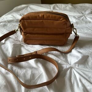 Madewell Caramel Leather Crossbody Bag